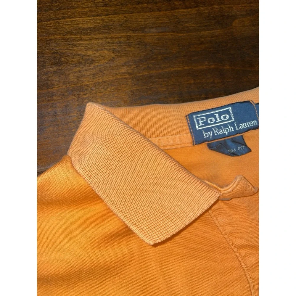 Polo Ralph Lauren Orange Collared Dress Shirt - Medium